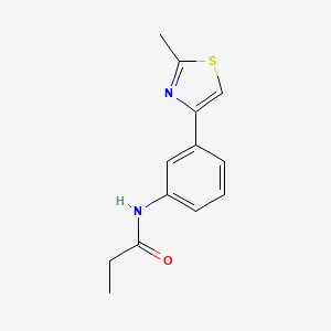 N-[3-(2-methyl-1,3-thiazol-4-yl)phenyl]propanamide