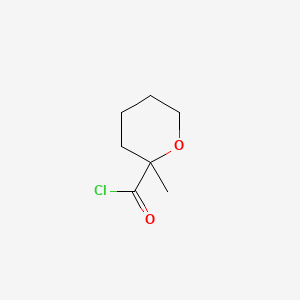 molecular formula C7H11ClO2 B570840 2-Methyloxane-2-carbonyl chloride CAS No. 115261-81-9