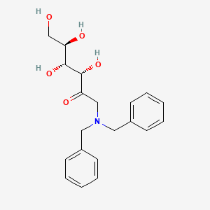 molecular formula C20H25NO5 B570842 (3S,4R,5R)-1-(dibenzylamino)-3,4,5,6-tetrahydroxyhexan-2-one CAS No. 69712-22-7