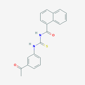 N-{[(3-acetylphenyl)amino]carbonothioyl}-1-naphthamide