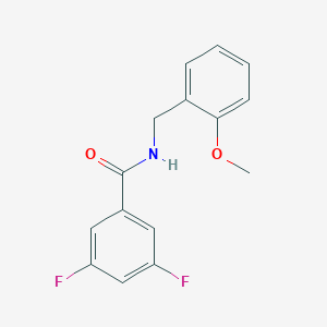 molecular formula C15H13F2NO2 B5708440 3,5-difluoro-N-(2-methoxybenzyl)benzamide 