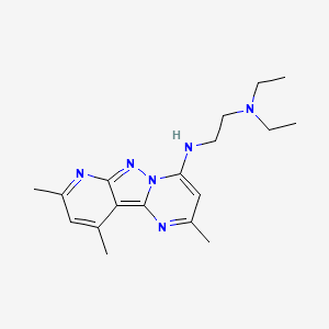molecular formula C18H26N6 B5708447 N,N-diethyl-N'-(2,8,10-trimethylpyrido[2',3':3,4]pyrazolo[1,5-a]pyrimidin-4-yl)-1,2-ethanediamine 