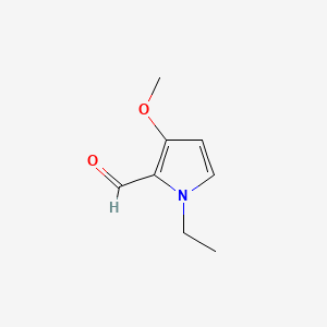 molecular formula C8H11NO2 B570848 1-ethyl-3-methoxy-1H-pyrrole-2-carbaldehyde CAS No. 111455-90-4