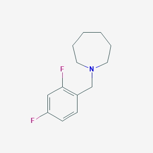 molecular formula C13H17F2N B5708496 1-(2,4-difluorobenzyl)azepane 
