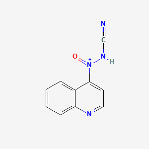 molecular formula C10H7N4O+ B570850 4-(Cyano-NNO-azoxy)quinoline CAS No. 117505-22-3