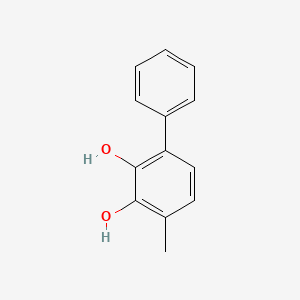 molecular formula C13H12O2 B570851 3-Phenyl-6-methylbenzene-1,2-diol CAS No. 116962-33-5