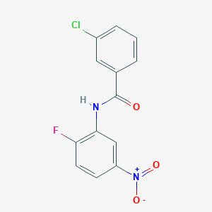 molecular formula C13H8ClFN2O3 B5708515 3-chloro-N-(2-fluoro-5-nitrophenyl)benzamide CAS No. 349128-38-7
