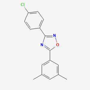 molecular formula C16H13ClN2O B5708534 3-(4-chlorophenyl)-5-(3,5-dimethylphenyl)-1,2,4-oxadiazole 