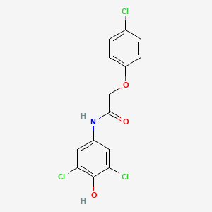 2-(4-chlorophenoxy)-N-(3,5-dichloro-4-hydroxyphenyl)acetamide