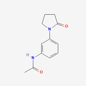molecular formula C12H14N2O2 B5708563 N-[3-(2-oxo-1-pyrrolidinyl)phenyl]acetamide 