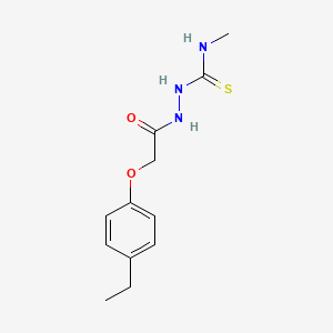 molecular formula C12H17N3O2S B5708567 2-[(4-ethylphenoxy)acetyl]-N-methylhydrazinecarbothioamide 