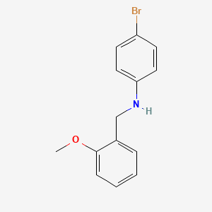 molecular formula C14H14BrNO B5708570 (4-bromophenyl)(2-methoxybenzyl)amine 