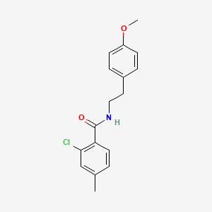 molecular formula C17H18ClNO2 B5708576 2-chloro-N-[2-(4-methoxyphenyl)ethyl]-4-methylbenzamide 