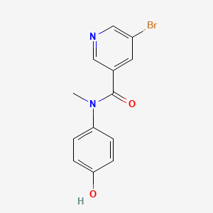 molecular formula C13H11BrN2O2 B5708589 5-bromo-N-(4-hydroxyphenyl)-N-methylnicotinamide 