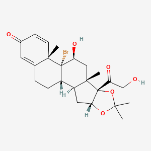 molecular formula C24H31BrO6 B570859 Bromodesonide CAS No. 39672-77-0