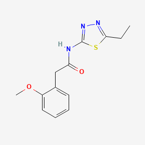molecular formula C13H15N3O2S B5708594 N-(5-ethyl-1,3,4-thiadiazol-2-yl)-2-(2-methoxyphenyl)acetamide 