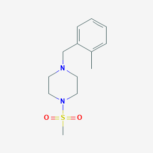 molecular formula C13H20N2O2S B5708599 1-(2-methylbenzyl)-4-(methylsulfonyl)piperazine CAS No. 6035-81-0