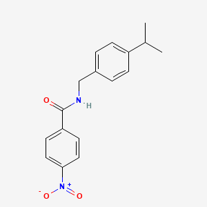 molecular formula C17H18N2O3 B5708603 N-(4-isopropylbenzyl)-4-nitrobenzamide 