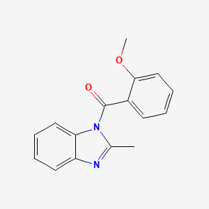 molecular formula C16H14N2O2 B5708610 1-(2-methoxybenzoyl)-2-methyl-1H-benzimidazole 