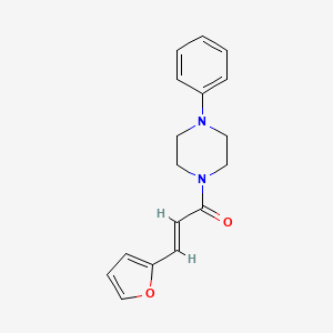 molecular formula C17H18N2O2 B5708621 1-[3-(2-furyl)acryloyl]-4-phenylpiperazine 