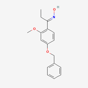 1-[4-(benzyloxy)-2-methoxyphenyl]-1-propanone oxime