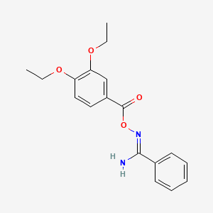 N'-[(3,4-diethoxybenzoyl)oxy]benzenecarboximidamide