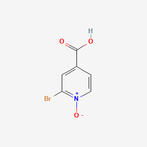 molecular formula C6H4BrNO3 B570866 2-Bromo-1-oxo-1lambda~5~-pyridine-4-carboxylic acid CAS No. 119736-21-9