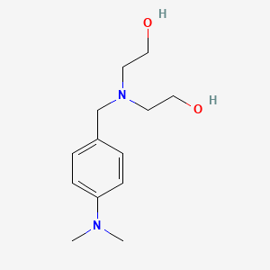 molecular formula C13H22N2O2 B5708674 2,2'-{[4-(dimethylamino)benzyl]imino}diethanol 