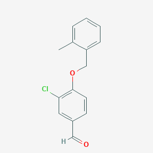 molecular formula C15H13ClO2 B5708734 3-chloro-4-[(2-methylbenzyl)oxy]benzaldehyde 