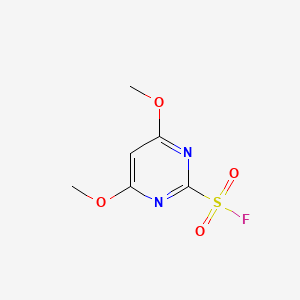molecular formula C6H7FN2O4S B570874 4,6-Dimethoxypyrimidine-2-sulfonyl fluoride CAS No. 113515-41-6