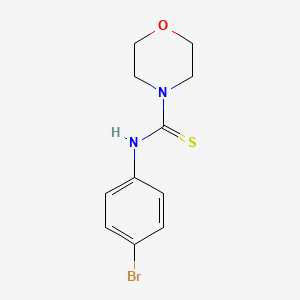 molecular formula C11H13BrN2OS B5708744 N-(4-bromophenyl)-4-morpholinecarbothioamide 