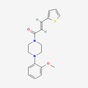 molecular formula C18H20N2O2S B5708763 1-(2-methoxyphenyl)-4-[3-(2-thienyl)acryloyl]piperazine 