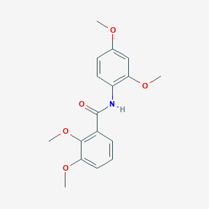 molecular formula C17H19NO5 B5708777 N-(2,4-dimethoxyphenyl)-2,3-dimethoxybenzamide 