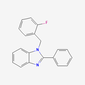 molecular formula C20H15FN2 B5708783 1-(2-fluorobenzyl)-2-phenyl-1H-benzimidazole 