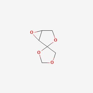 molecular formula C6H8O4 B570879 3,4-Anhydro-1,2-O-methylidenepent-2-ulofuranose CAS No. 117254-20-3