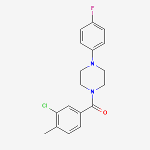 1-(3-chloro-4-methylbenzoyl)-4-(4-fluorophenyl)piperazine
