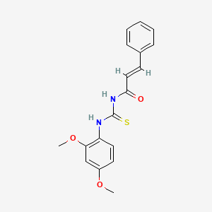 molecular formula C18H18N2O3S B5708857 N-{[(2,4-dimethoxyphenyl)amino]carbonothioyl}-3-phenylacrylamide 