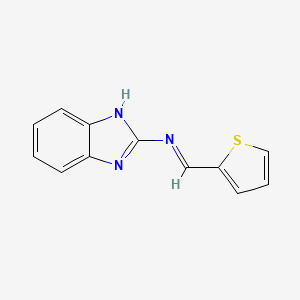 molecular formula C12H9N3S B5708859 N-(2-thienylmethylene)-1H-benzimidazol-2-amine CAS No. 5567-22-6