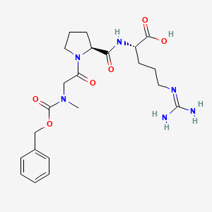 molecular formula C22H32N6O6 B570890 Z-Sar-Pro-Arg-OH CAS No. 112898-31-4