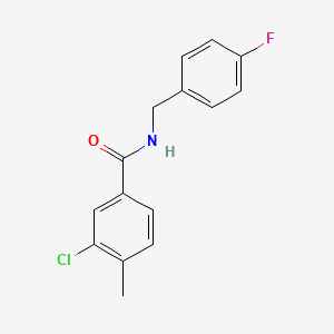 3-chloro-N-(4-fluorobenzyl)-4-methylbenzamide