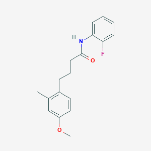 N-(2-fluorophenyl)-4-(4-methoxy-2-methylphenyl)butanamide