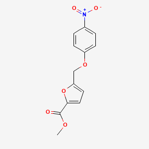 molecular formula C13H11NO6 B5708946 methyl 5-[(4-nitrophenoxy)methyl]-2-furoate CAS No. 488095-91-6