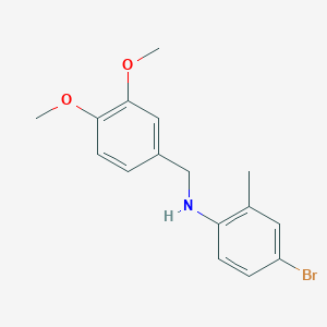 molecular formula C16H18BrNO2 B5708961 (4-bromo-2-methylphenyl)(3,4-dimethoxybenzyl)amine 