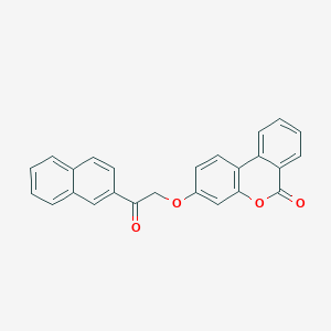 molecular formula C25H16O4 B5708999 3-[2-(2-naphthyl)-2-oxoethoxy]-6H-benzo[c]chromen-6-one 