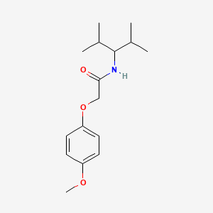 molecular formula C16H25NO3 B5709004 N-(1-isopropyl-2-methylpropyl)-2-(4-methoxyphenoxy)acetamide 