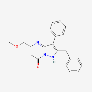 molecular formula C21H19N3O2 B5709057 2-benzyl-5-(methoxymethyl)-3-phenylpyrazolo[1,5-a]pyrimidin-7(4H)-one 