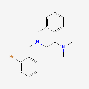 molecular formula C18H23BrN2 B5709089 N-benzyl-N-(2-bromobenzyl)-N',N'-dimethyl-1,2-ethanediamine 