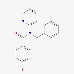 molecular formula C19H15FN2O B5709096 N-benzyl-4-fluoro-N-2-pyridinylbenzamide CAS No. 5539-83-3
