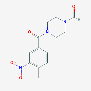 molecular formula C13H15N3O4 B5709115 4-(4-methyl-3-nitrobenzoyl)-1-piperazinecarbaldehyde 
