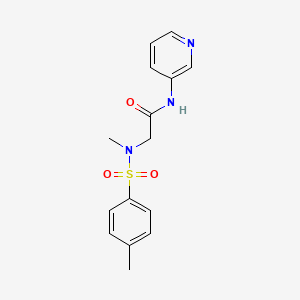 molecular formula C15H17N3O3S B5709127 N~2~-methyl-N~2~-[(4-methylphenyl)sulfonyl]-N~1~-3-pyridinylglycinamide 